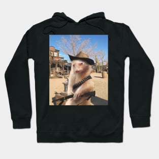 Funny Ferret Cowboy Hoodie